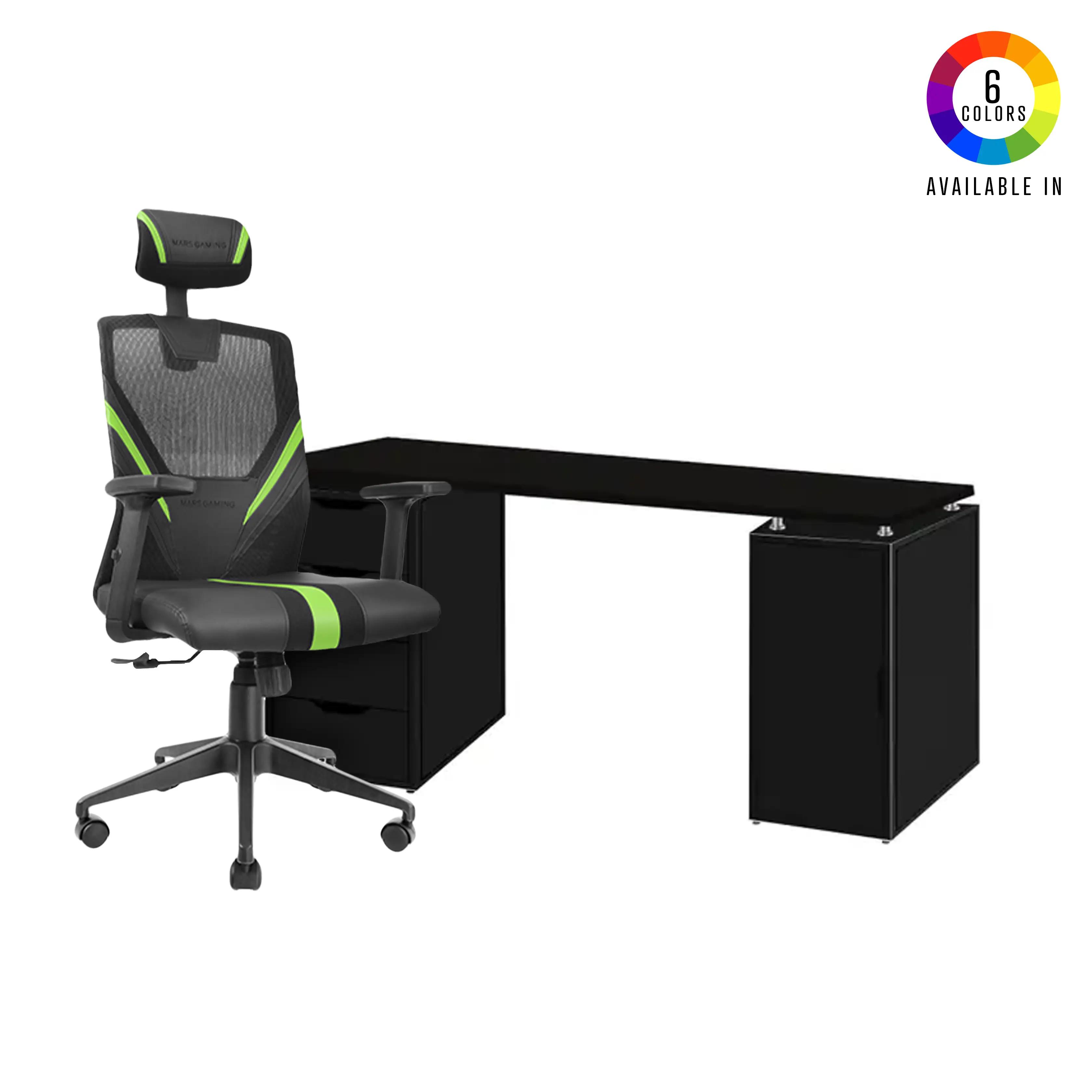 Pack Bureau Pc V1 [150x70] X CHAISE MARS GAMING MGC-ERGO VERT