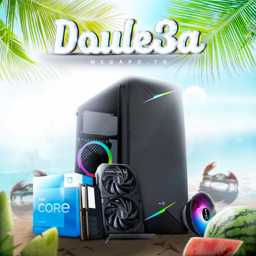 Doule3a 5 | Intel Core i3-13100F | RTX 5060 | 16GB Ram | 512GB NVMe