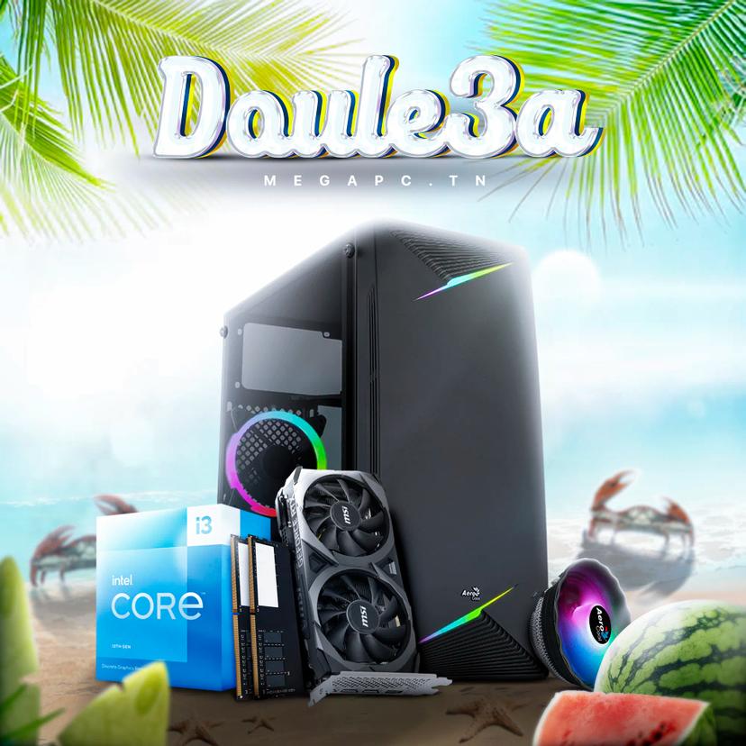 Doule3a 6 | Intel Core i3-13100F | RTX 3050 | 16GB Ram | 512GB NVMe