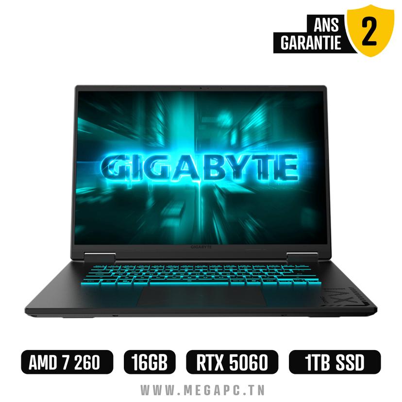 GIGABYTE GAMING A16 3VH | IPS WQXGA 165Hz | AMD Ryzen 7 260 | RTX 5060 | 16GB Ram | 1TB SSD