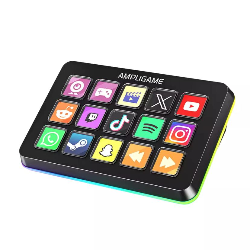 Controleur de Flux FIFINE D6 / 15 Touches Macro LCD Personnalisables