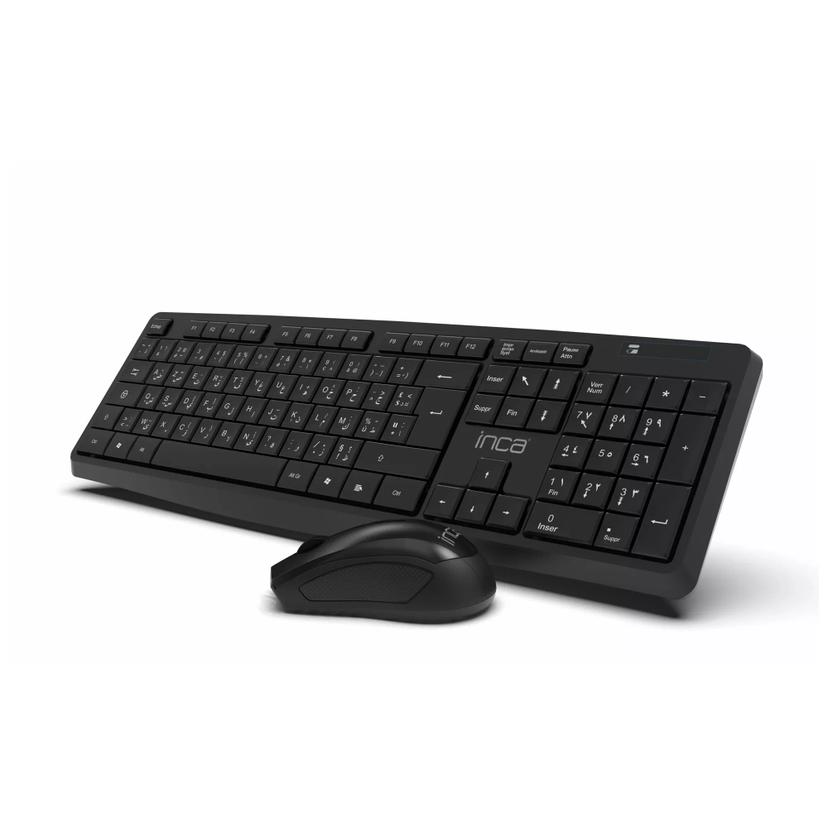 Combo Clavier & Souris Sans Fil INCA IWS-539T | AZERTY Arabisé
