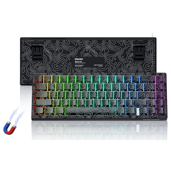 Womier M68 HE V2 Rapid Trigger mécanique 60% | Magnétiques Hall