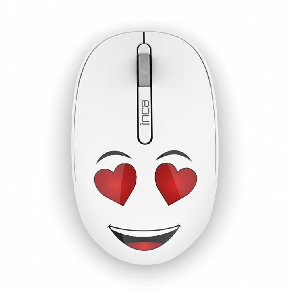Souris Sans Fil INCA IWM-245RB Avec Design - Blanc