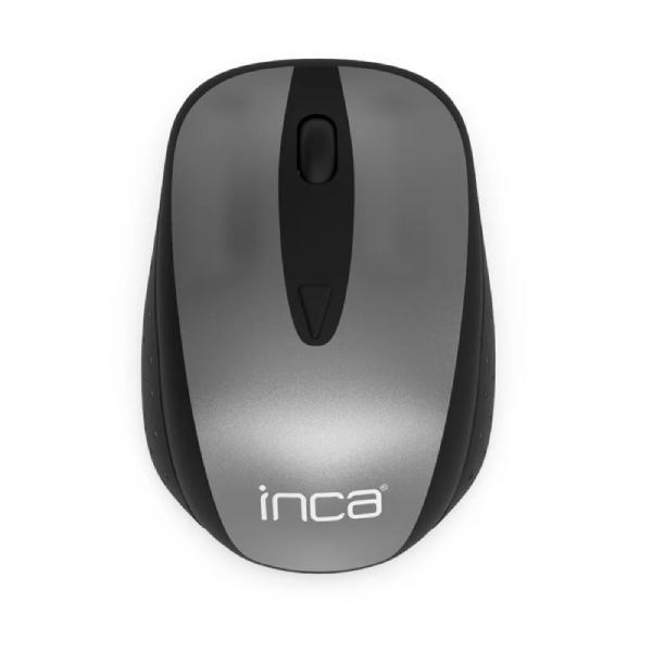 Souris Sans Fil INCA IWM-201RG | 800–1600 DPI | 2.4 GHz | Ergonomique | Noir & Gris