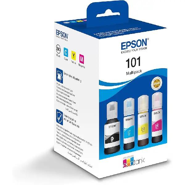 Pack de 4 Bouteille D’encre EPSON EcoTank Multipack 101