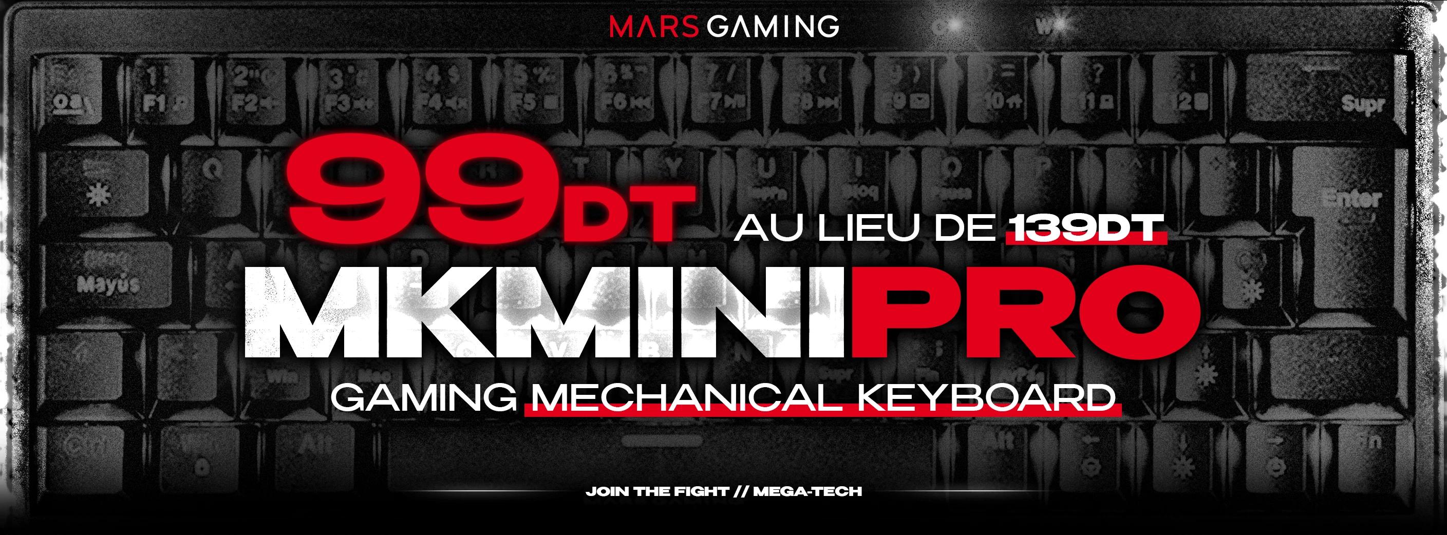 MARS GAMING MKMINIPRO, HOT-SWAPPABLE RGB MECHANICAL  KEYBOARD