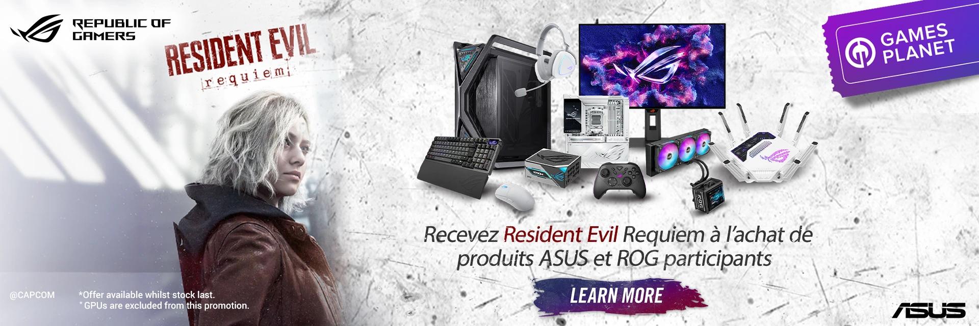 Survive the Horror. Upgrade with ASUS. Get Resident Evil Free.