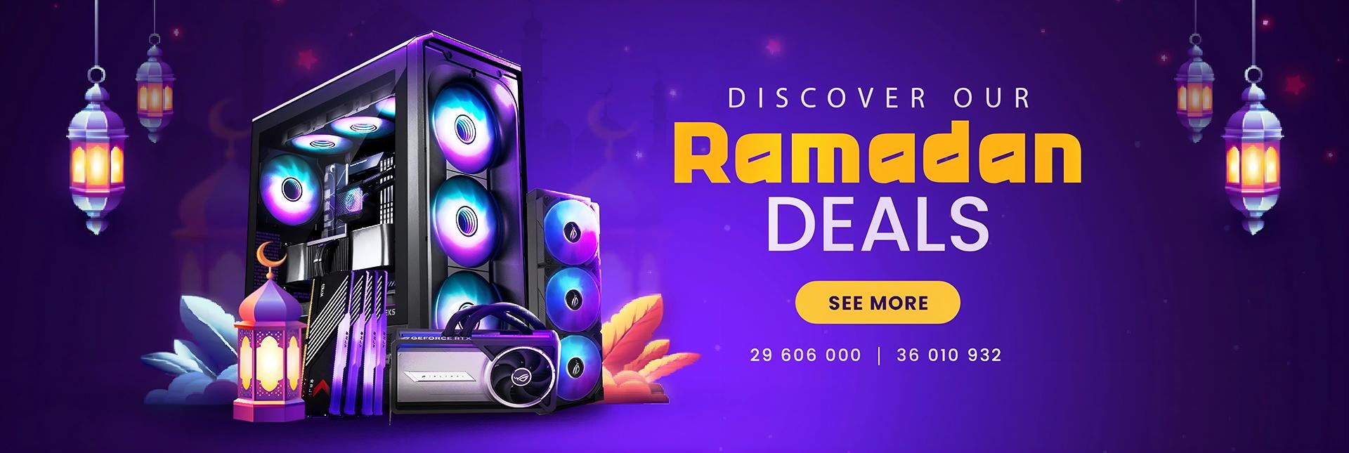 Ramadan Sale Gaming Tunisia | Offres Exceptionnelles PC Gamer Pas Cher Tunisie PS5 Xbox Accessoires Gaming Livraison Rapide Tunisie